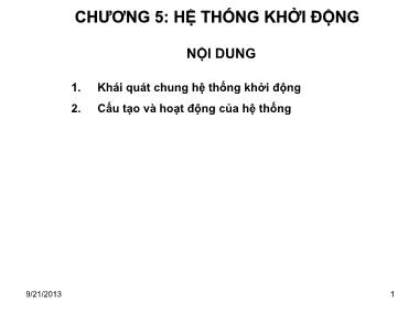 Hệ thống khởi động