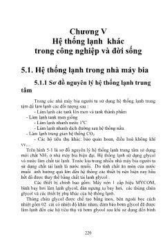 Hệ thống lạnh khác trong công nghiệp và đời sống