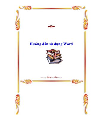 Hướng dẫn sử dụng Word