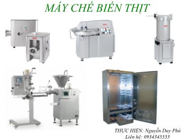 Máy chế biến thịt - Nguyễn Duy Phú