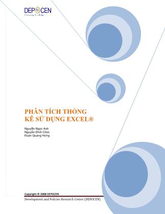 Phân tích thống kê sử dụng excel® - Nguyễn Ngọc Anh