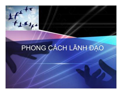 Phong cách lãnh đạo