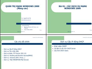 Quản trị mạng windows 2000 (nâng cao)