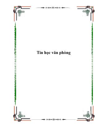 Tài liệu Tin học văn phòng