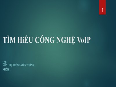 Tìm hiểu công nghệ VoIP