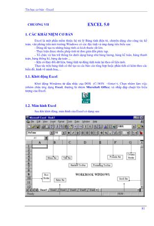 Tin học cơ bản - Excel