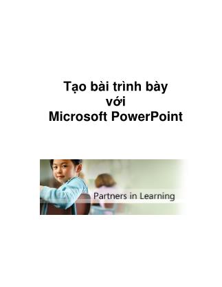 To bài trình bày vi Microsoft PowerPoint