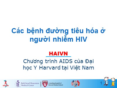Bài giảng Các bệnh đường tiêu hóa ở người nhiễm HIV