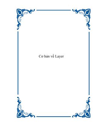 Bài giảng Cơ bản về Layer