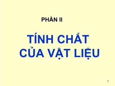 Bài giảng Cơ sở khoa học vật liệu - Chương 10: Tính chất cơ - Lê Văn Thắng