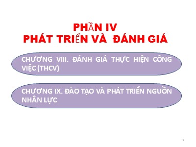 Bài giảng Đánh giá thực hiện công việc