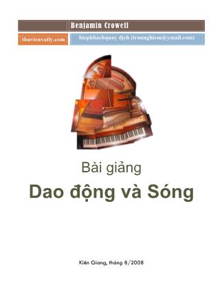 Bài giảng Dao động và Sóng (Bản đầy đủ)