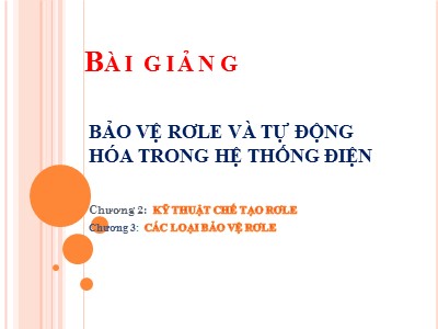 Bài giảng Điện tử công suất - Chương 2+3 - Nguyễn Tiến Ban