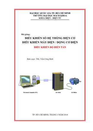 Bài giảng: điều khiển số hệ thống điện cơ điều khiển máy điện/ động cơ điện - Trần Công Binh