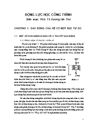 Bài giảng Động lực học công trình - Dương Văn Thứ