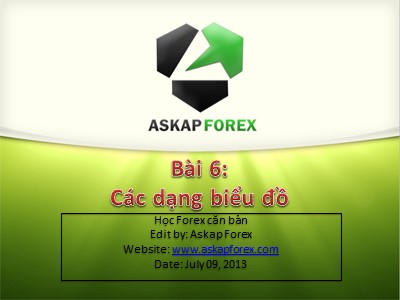 Bài giảng Forex - Bài 6: Các dạng biểu đồ