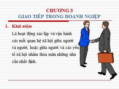 Bài giảng Giao tiếp trong doanh ngiệp