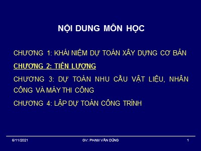 Bài giảng Kết cấu Thép - Chương 2: Tiên lượng - Phạm Văn Công