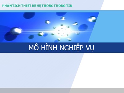 Bài giảng Mô hình nghiệp vụ