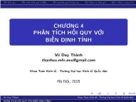 Bài giảng môn Quản trị kinh doanh - Chương 4: Phân tích hồi quy với biến định tính