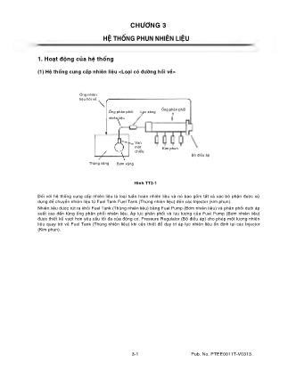 Bài giảng Nhiệt động lực học kĩ thuật - Chương 3: Hệ thống phun nhiên liệu