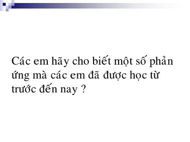 Bài giảng Phản ứng trao đổi trong dung dịch các chất điện ly - Trần Thị Phương Thảo