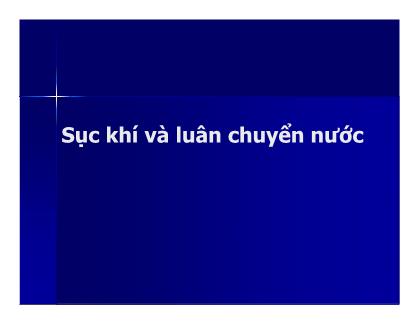 Bài giảng Quản lý môi trường ao nuôi thủy sản - Chương 6c: Sục khí và luân chuyển nước