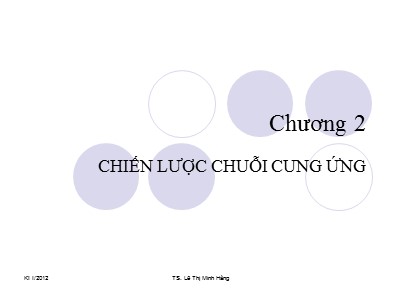 Bài giảng Quản trị chuỗi cung ứng - Chương 2: Chiến lược chuỗi cung ứng