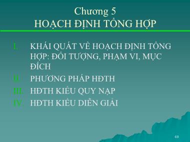 Bài giảng Quản trị sản xuất - Chương 5: Hoạch định tổng hợp