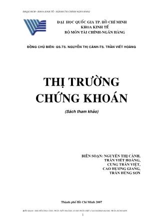 Bài giảng Quản trị tài chính - Trần Viết Hoàng