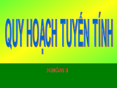 Bài giảng Quy hoạch tuyến tính - Chương 4: Bài toán vận tải