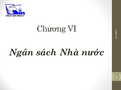 Bài giảng Tín dụng ngân hàng - Chương 6: Ngân sách Nhà nước