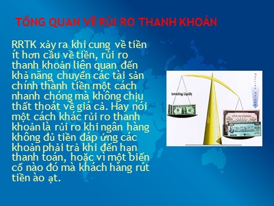 Bài giảng Tổng quan về rủi ro thanh toán