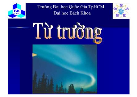 Bài giảng Từ trường - Đại học Bách Khoa