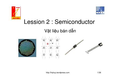 Bài giảng Vật liệu bán dẫn (Semiconductor)