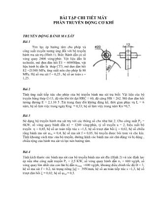 Bài tập chi tiết máy phần truyền động cơ khí