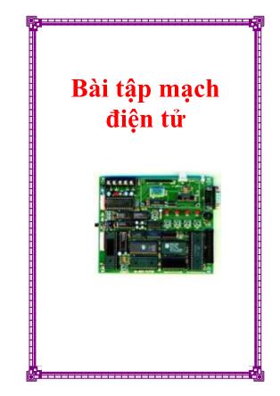 Bài tập mạch điện tử