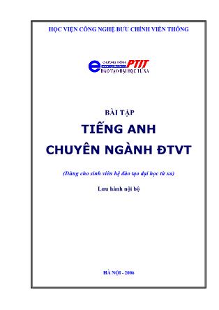 Bài tập tiếng anh chuyên ngành ĐTVT