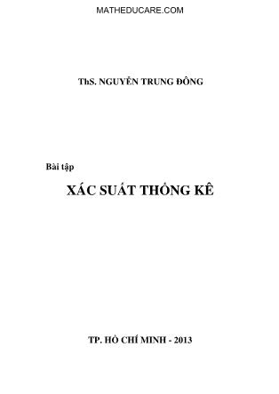 Bài tập xác suất thống kê