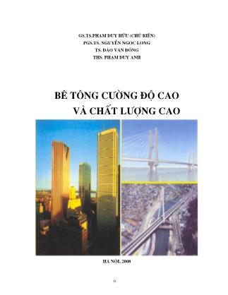 Giáo trình bê tông cường độ cao và chất lượng cao - Nguyễn Ngọc Long