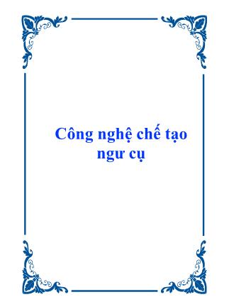 Giáo trình Công nghệ chế tạo ngư cụ