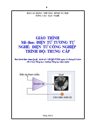 Giáo trình Điện tử công nghiệp - Mô đun: Điện tử tương tự