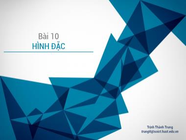 Giáo trình Đồ họa - Bài 10: Hình đặc