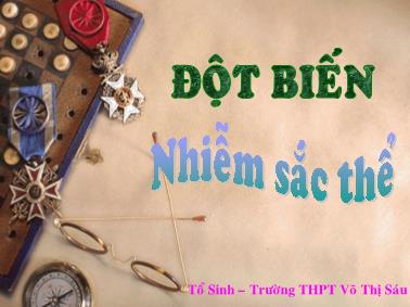 Giáo trình Đột biến Nhiễm sắc thể