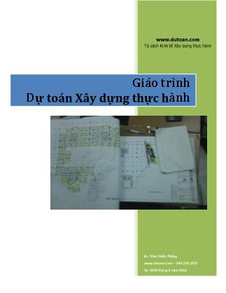 Giáo trình Dự toán xây dựng thực hành