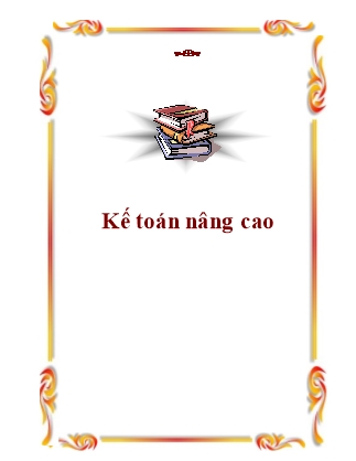 Giáo trình Kế toán nâng cao