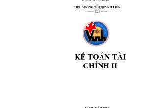 Giáo trình Kế toán Tài chính 2 (Phần 1)