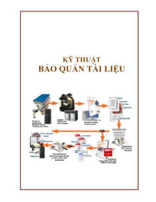 Giáo trình Kĩ thuật bảo quản tài liệu