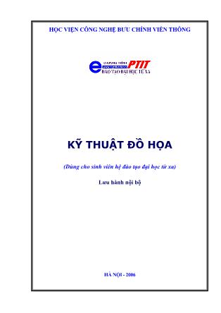 Giáo trình Kĩ thuật đồ họa - Trịnh Thị Vân Anh