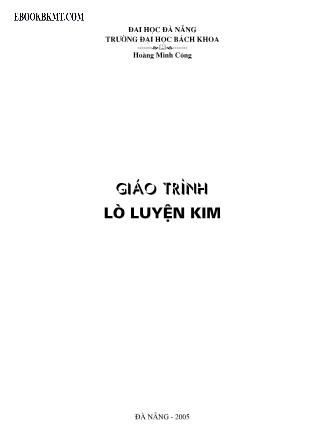 Giáo trình Lò luyện kim